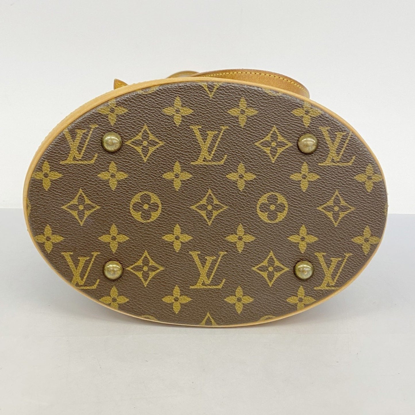 Louis Vuitton Bucket PM, Brown, Canvas, tote