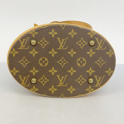 Louis Vuitton Bucket PM, Brown, Canvas, tote