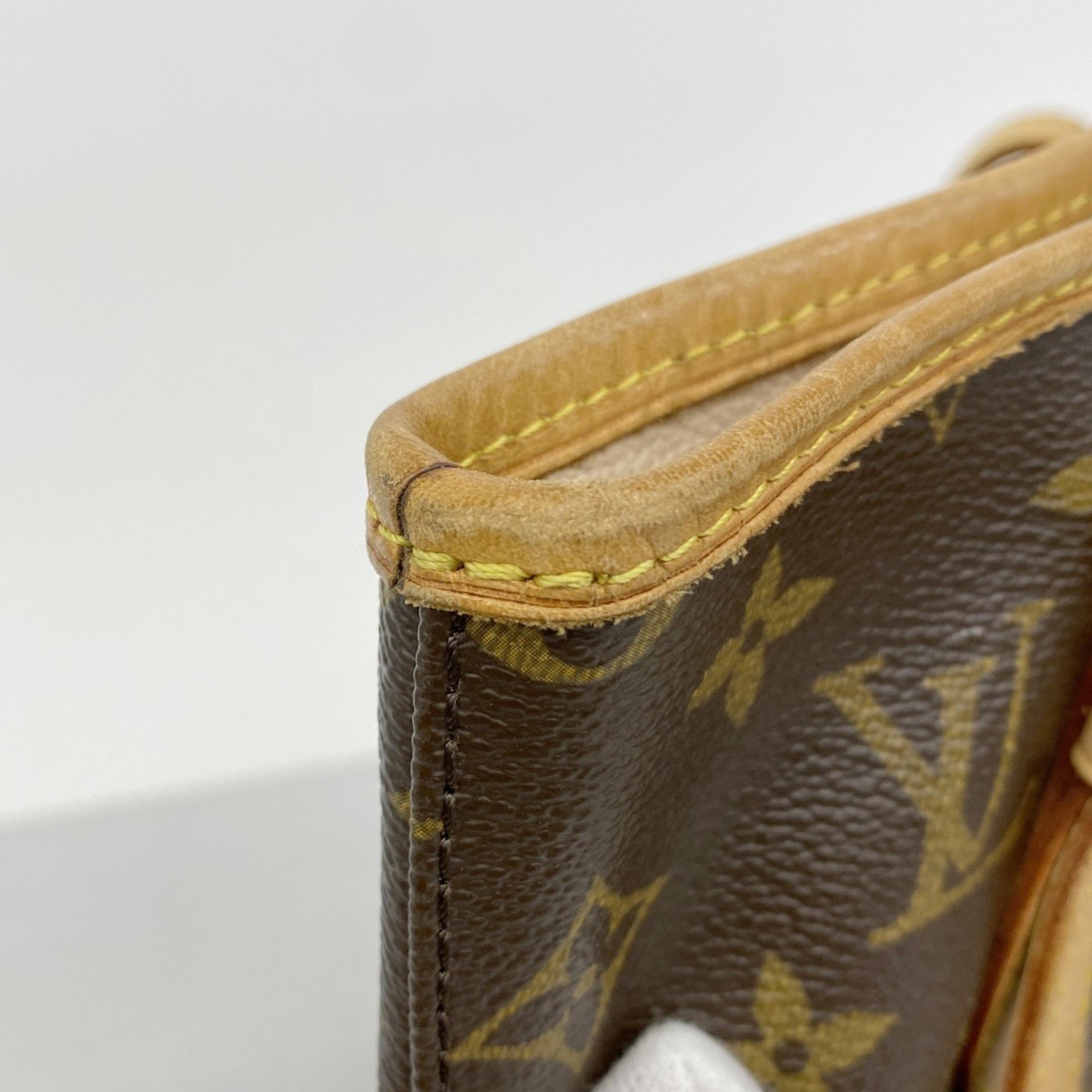 Louis Vuitton Bucket PM, Brown, Canvas, tote