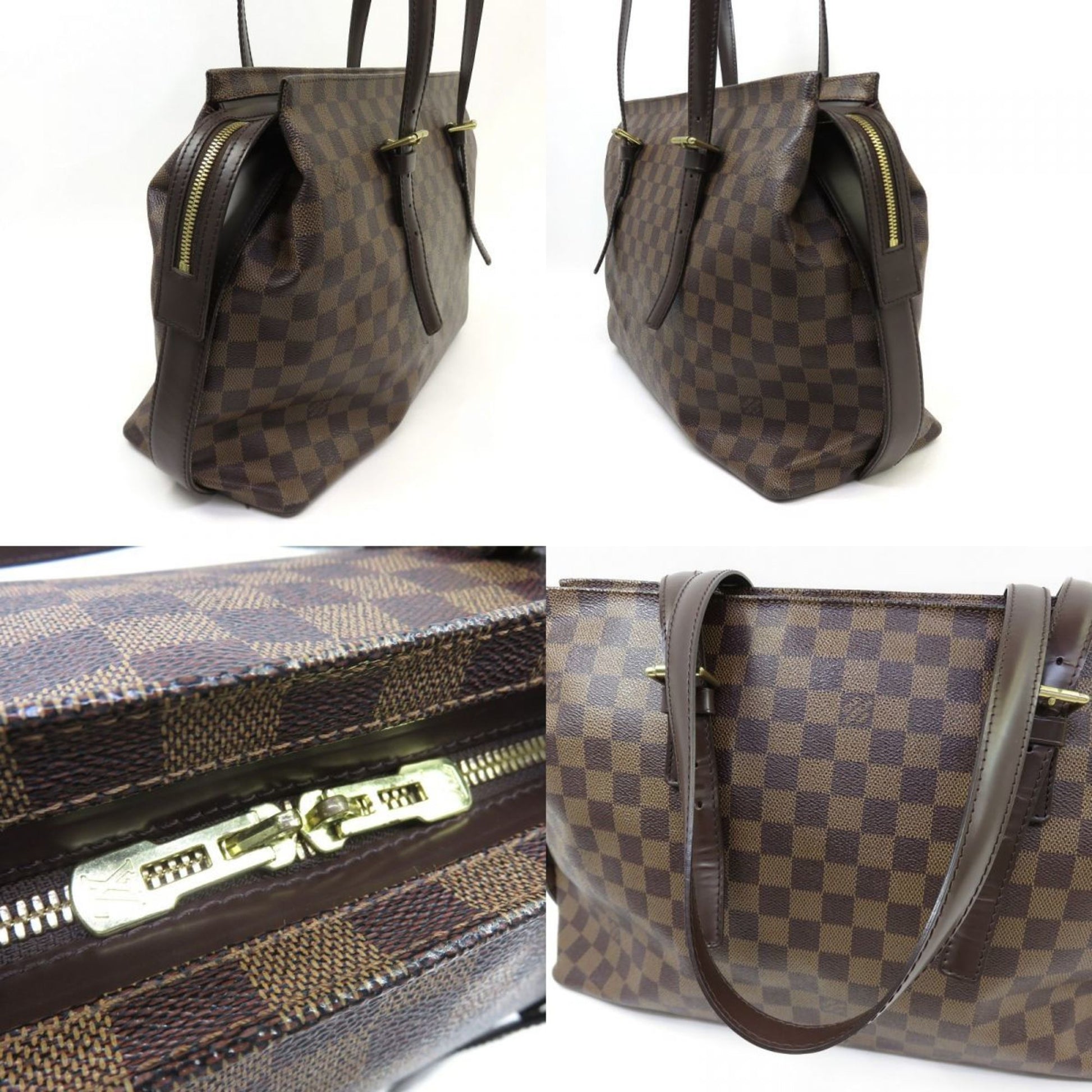 Louis Vuitton Chelsea, Brown, Canvas, tote