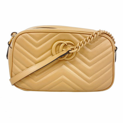 Gucci GG Marmont, Beige, Leather, shoulder