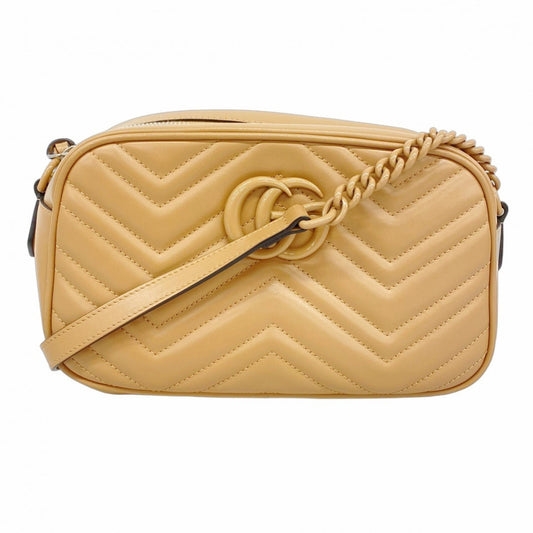 Gucci GG Marmont, Beige, Leather, shoulder