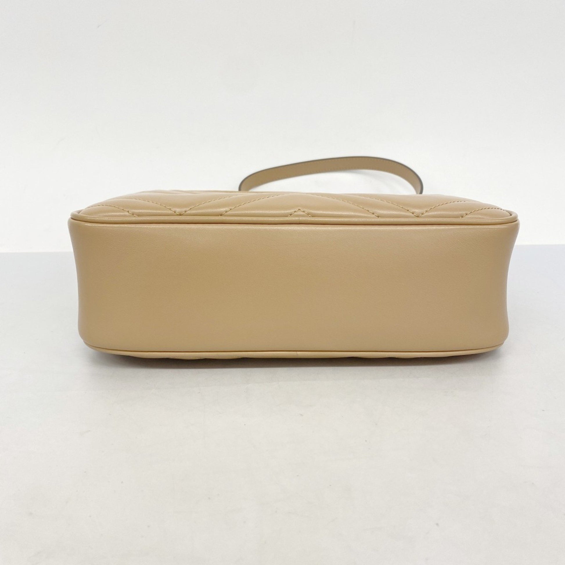 Gucci GG Marmont, Beige, Leather, shoulder