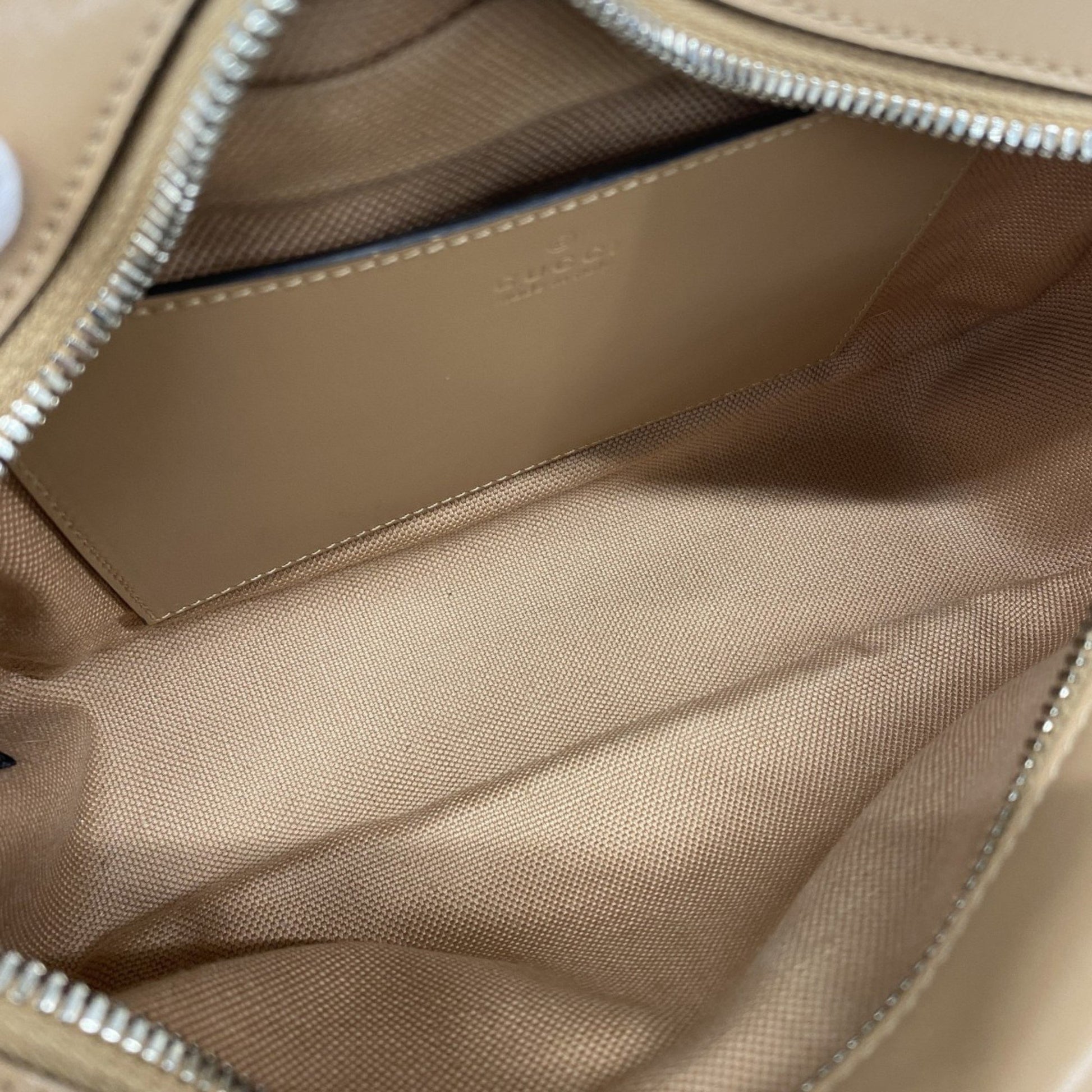 Gucci GG Marmont, Beige, Leather, shoulder