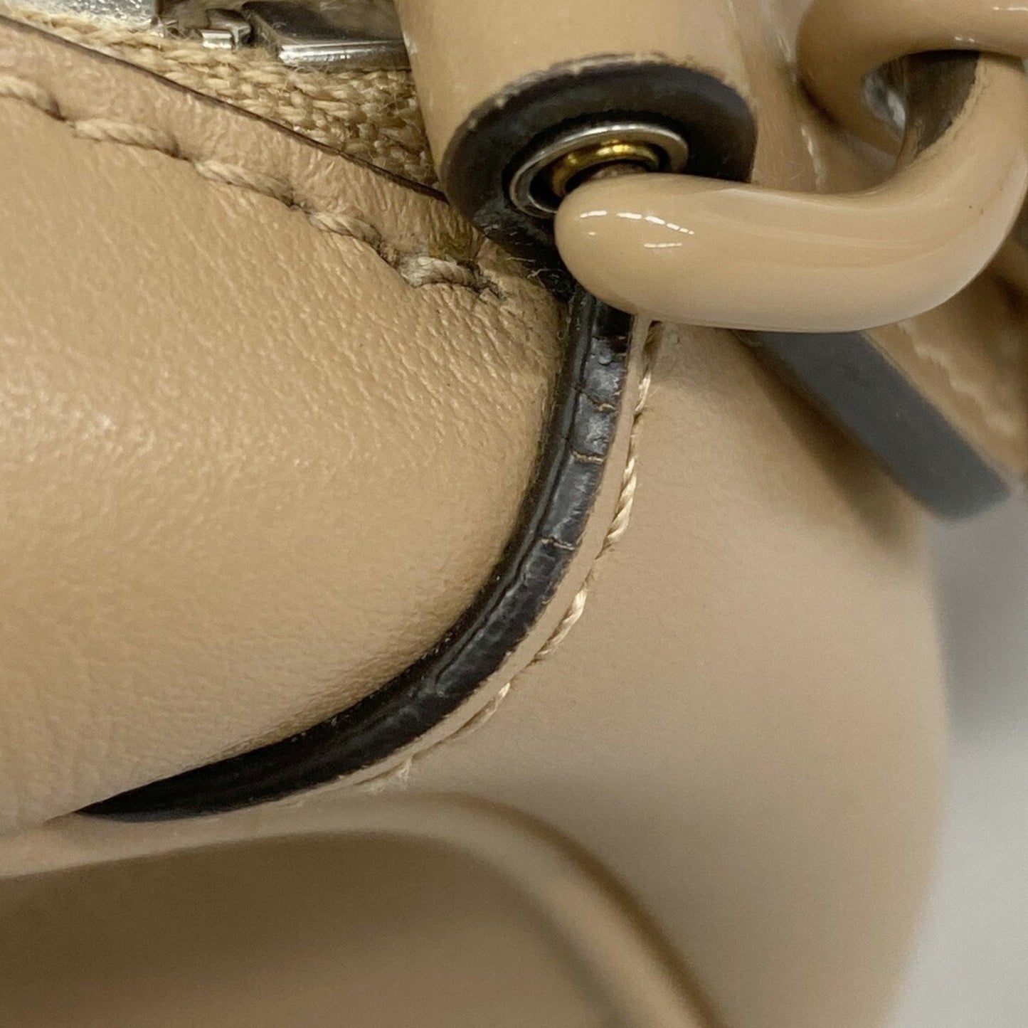Gucci GG Marmont, Beige, Leather, shoulder