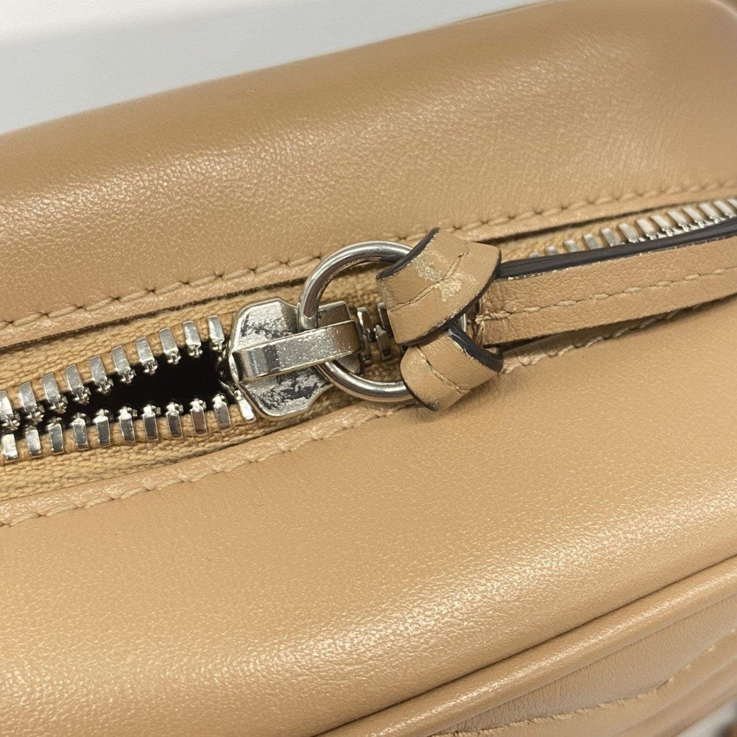 Gucci GG Marmont, Beige, Leather, shoulder