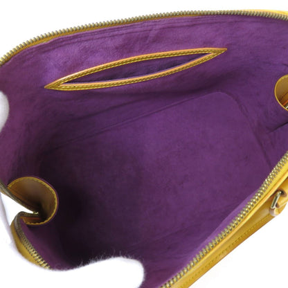 Louis Vuitton Alma, Yellow, Leather, handbag