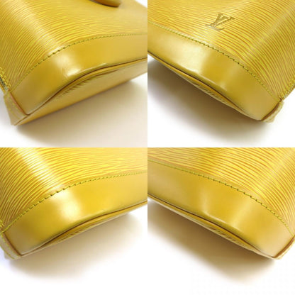 Louis Vuitton Alma, Yellow, Leather, handbag