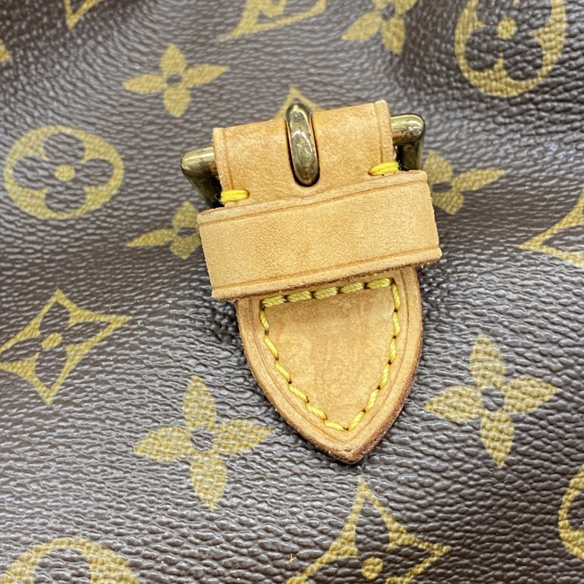 Louis Vuitton Montsouris GM, Brown, Canvas, backpack