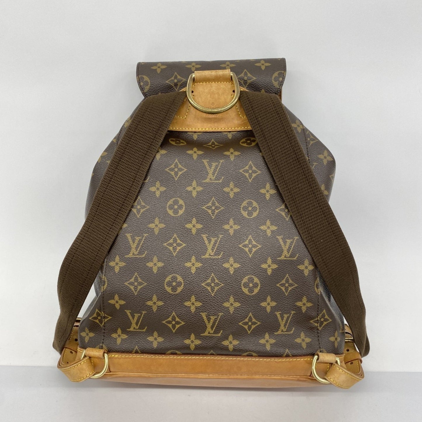 Louis Vuitton Montsouris GM, Brown, Canvas, backpack