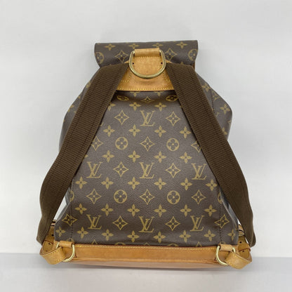 Louis Vuitton Montsouris GM, Brown, Canvas, backpack