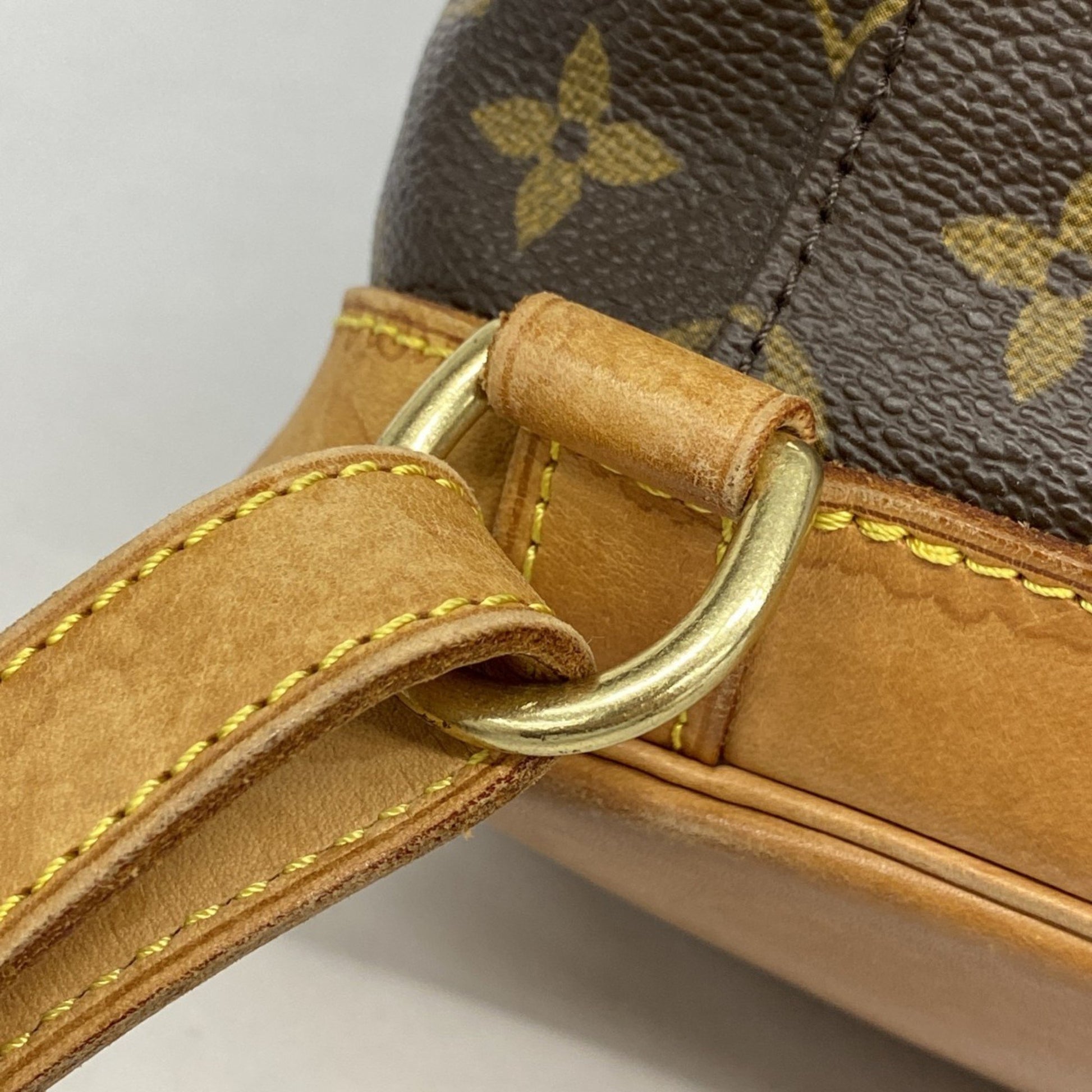 Louis Vuitton Montsouris GM, Brown, Canvas, backpack