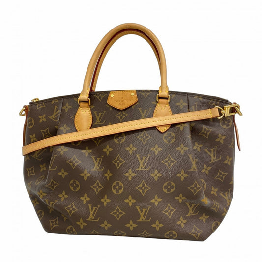 Louis Vuitton Turenne MM, Brown, Canvas, handbag