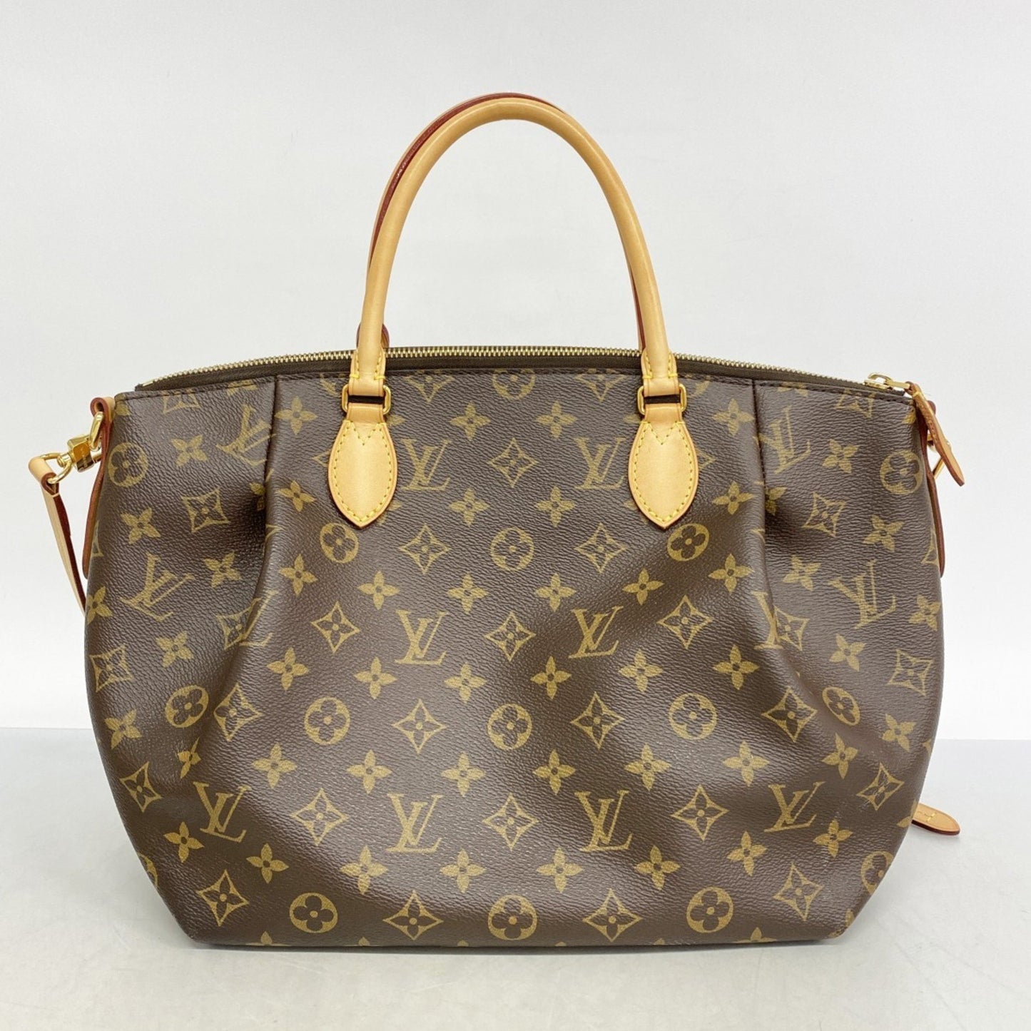 Louis Vuitton Turenne MM, Brown, Canvas, handbag