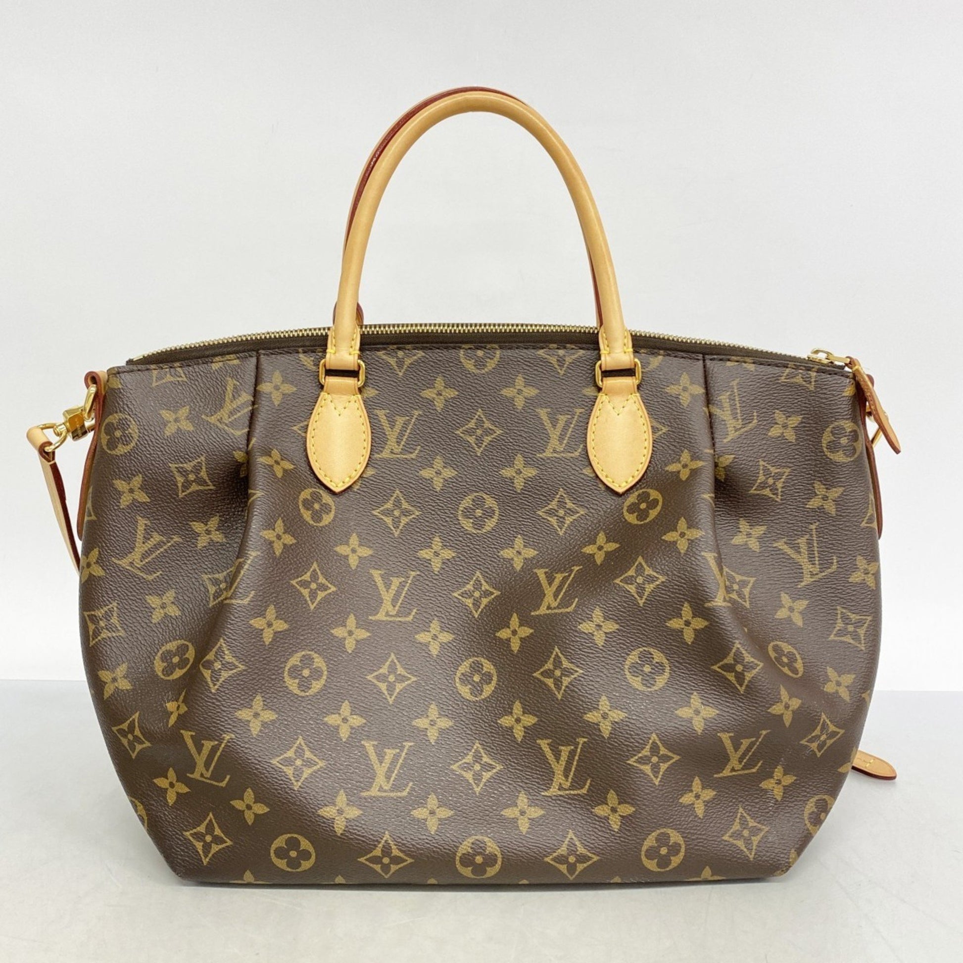 Louis Vuitton Turenne MM, Brown, Canvas, handbag