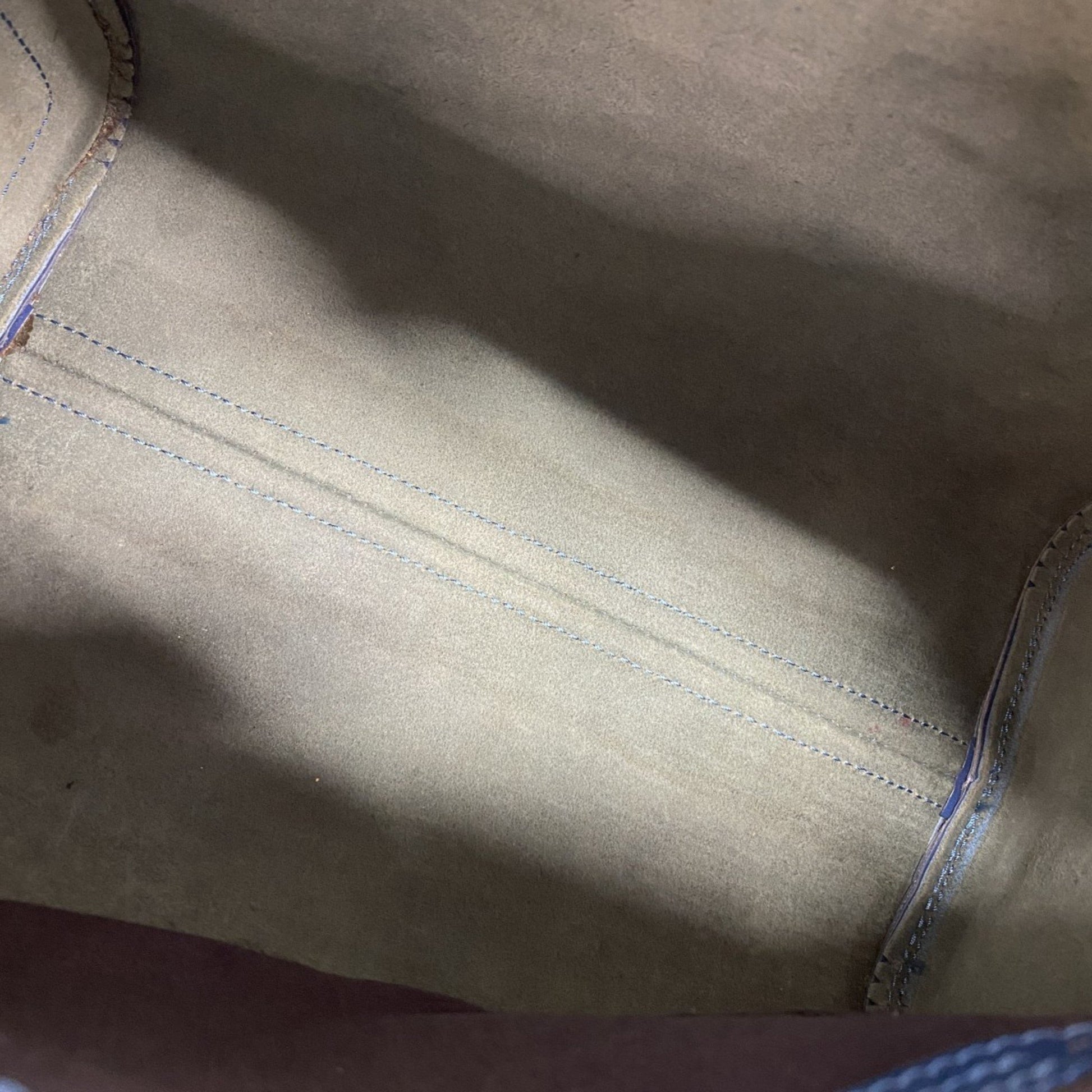 Louis Vuitton Speedy, Blue, Leather, handbag