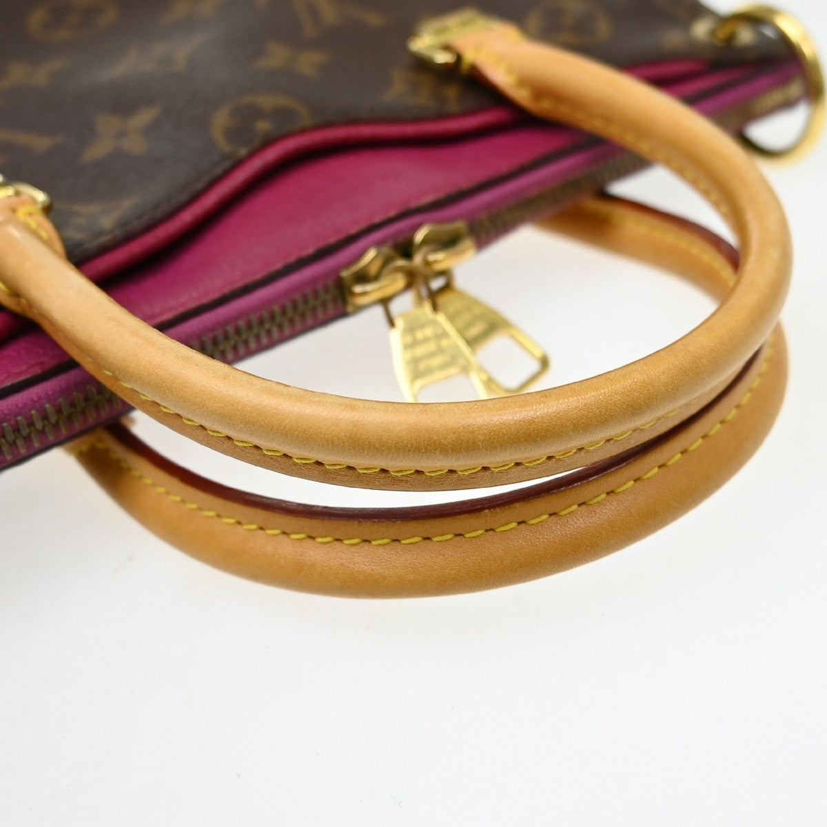 Louis Vuitton Pallas Tote Monogram Canvas with Leather, Brown, Canvas, Handbag