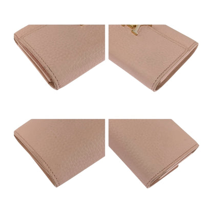 Louis Vuitton Capucines, Pink, Leather, wallet
