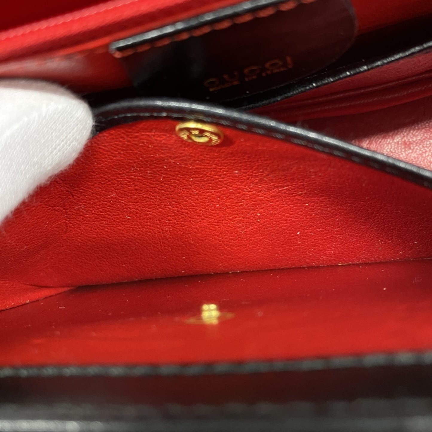Gucci Bamboo, Black, Leather, handbag