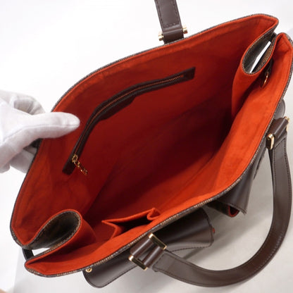 Louis Vuitton Uzes, Brown, Canvas, tote