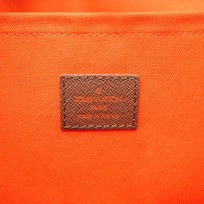 Louis Vuitton Belem MM, Brown, Canvas, shoulder