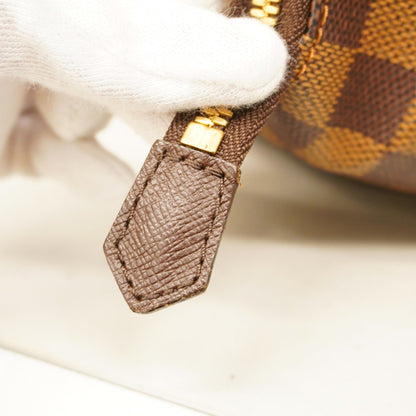 Louis Vuitton Belem MM, Brown, Canvas, shoulder