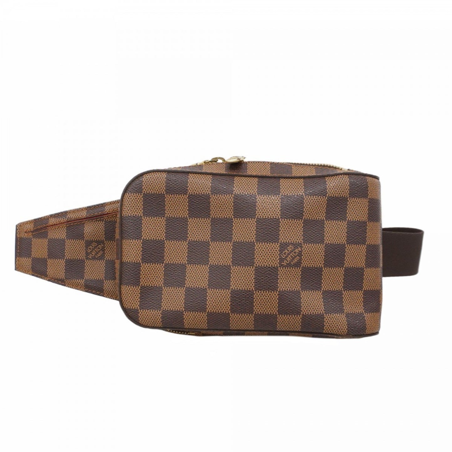 Louis Vuitton Geronimo, Brown, Canvas, shoulder