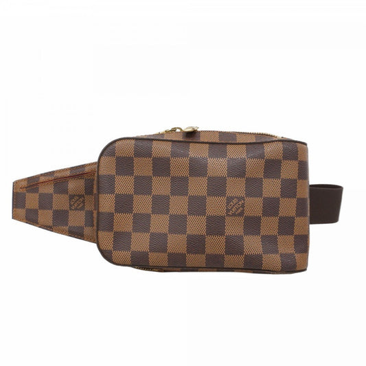 Louis Vuitton Geronimo, Brown, Canvas, shoulder