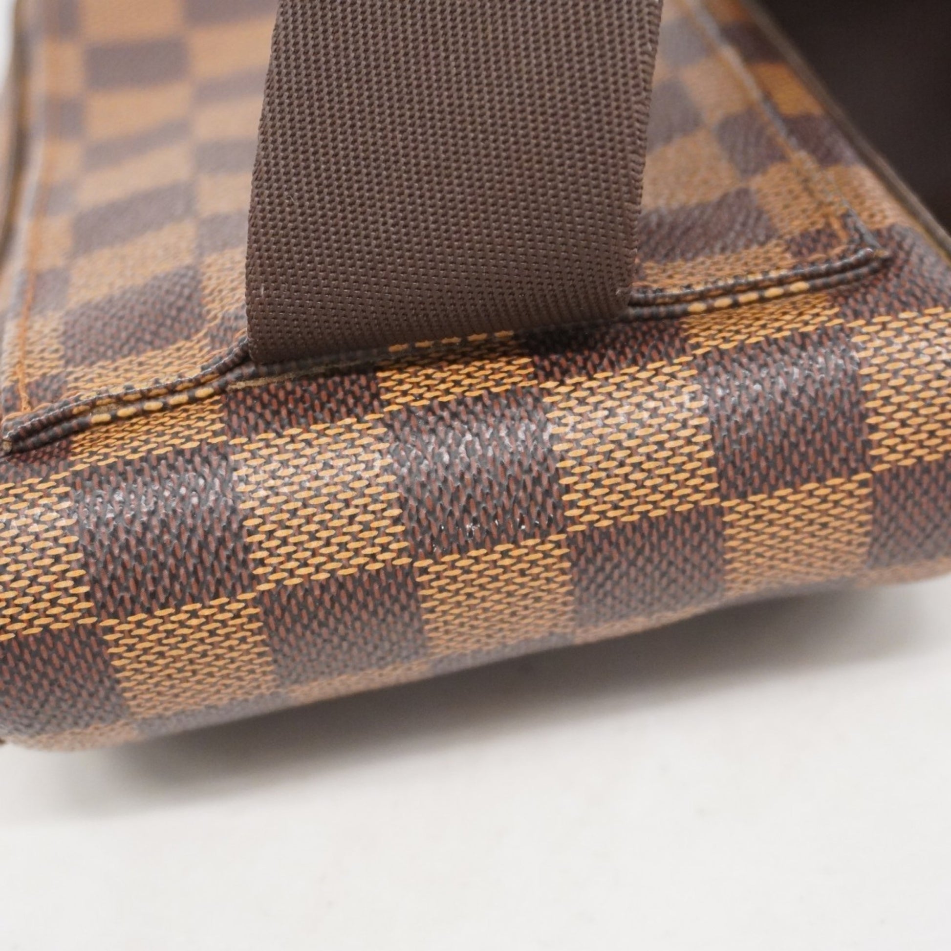 Louis Vuitton Geronimo, Brown, Canvas, shoulder