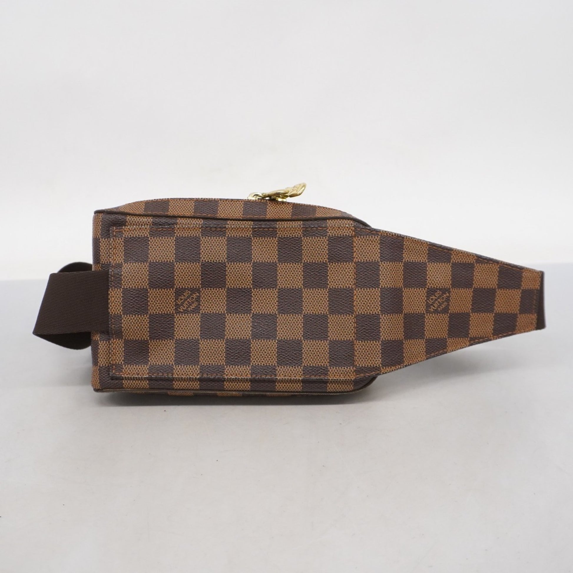 Louis Vuitton Geronimo, Brown, Canvas, shoulder