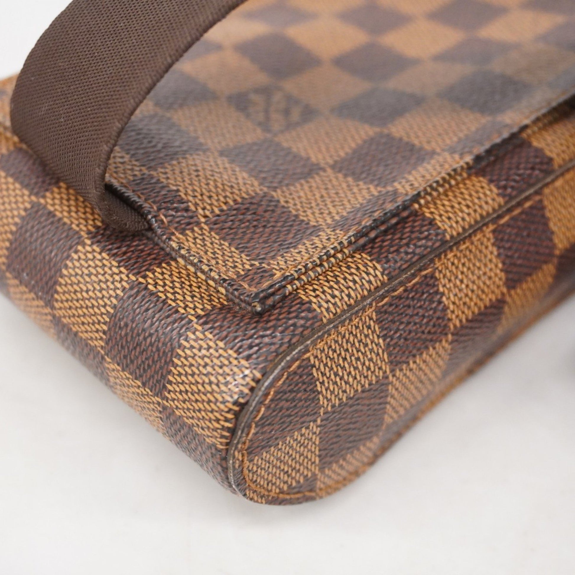Louis Vuitton Geronimo, Brown, Canvas, shoulder
