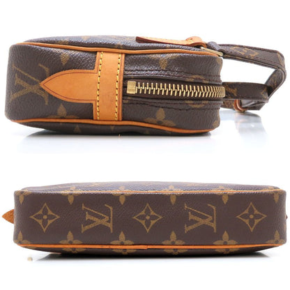Louis Vuitton Marly, Brown, Canvas, shoulder
