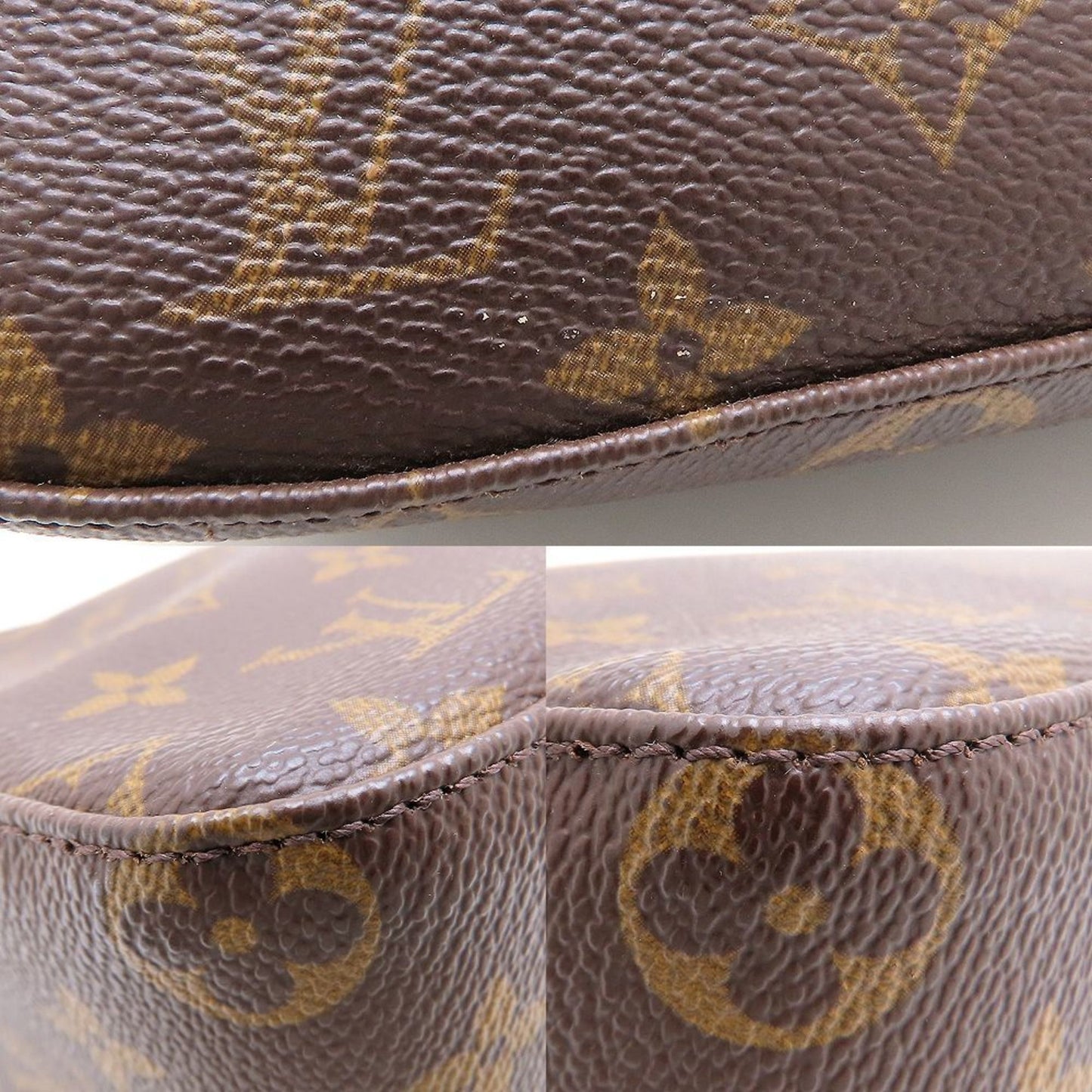 Louis Vuitton Looping MM, Brown, Canvas, shoulder
