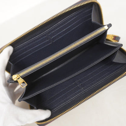 Louis Vuitton Zipped Wallet, Navy, Leather, wallet