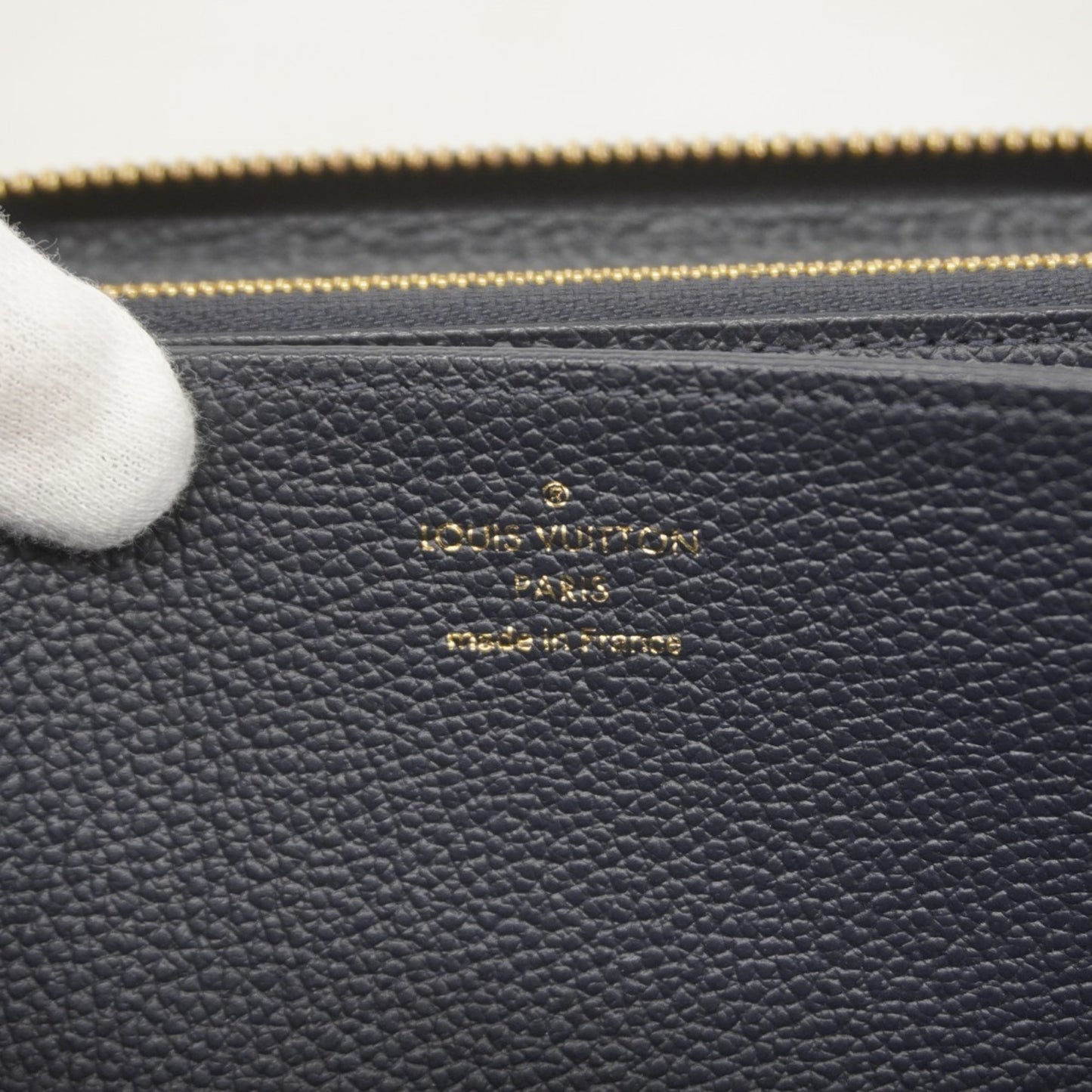 Louis Vuitton Zipped Wallet, Navy, Leather, wallet