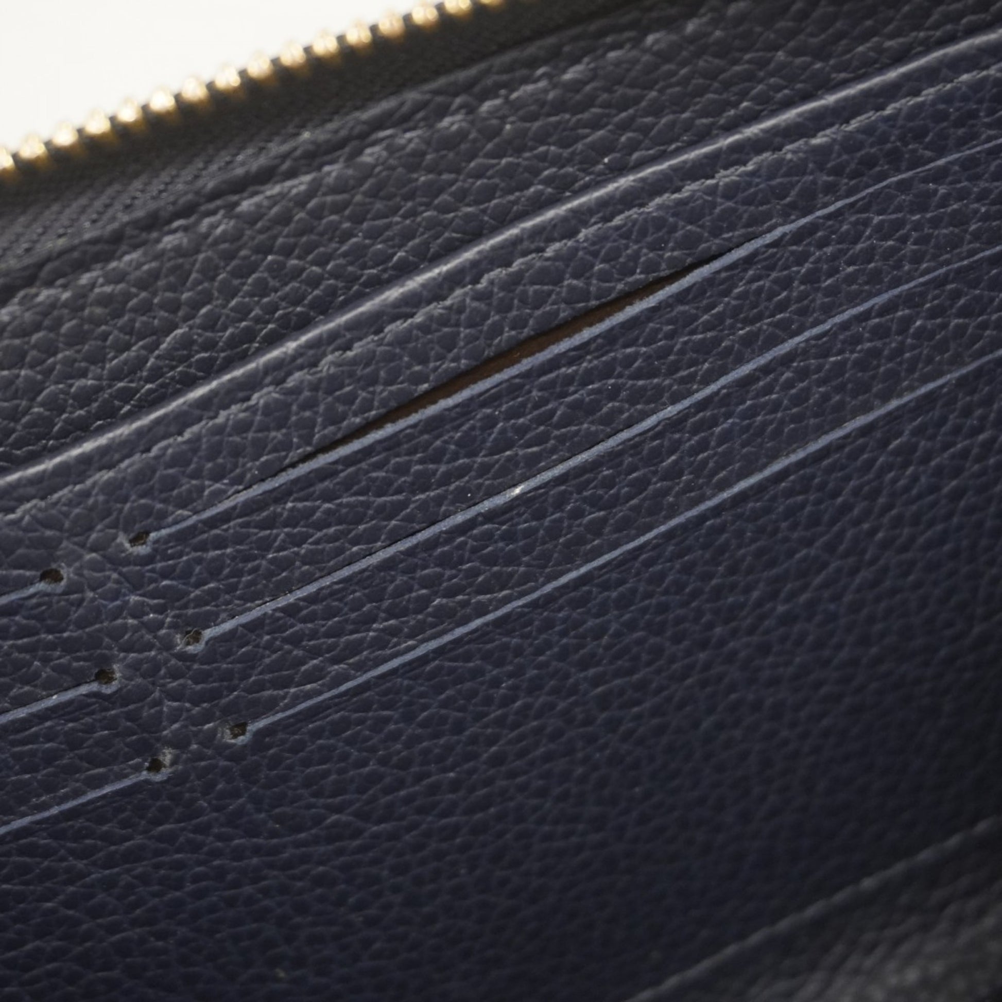 Louis Vuitton Zipped Wallet, Navy, Leather, wallet