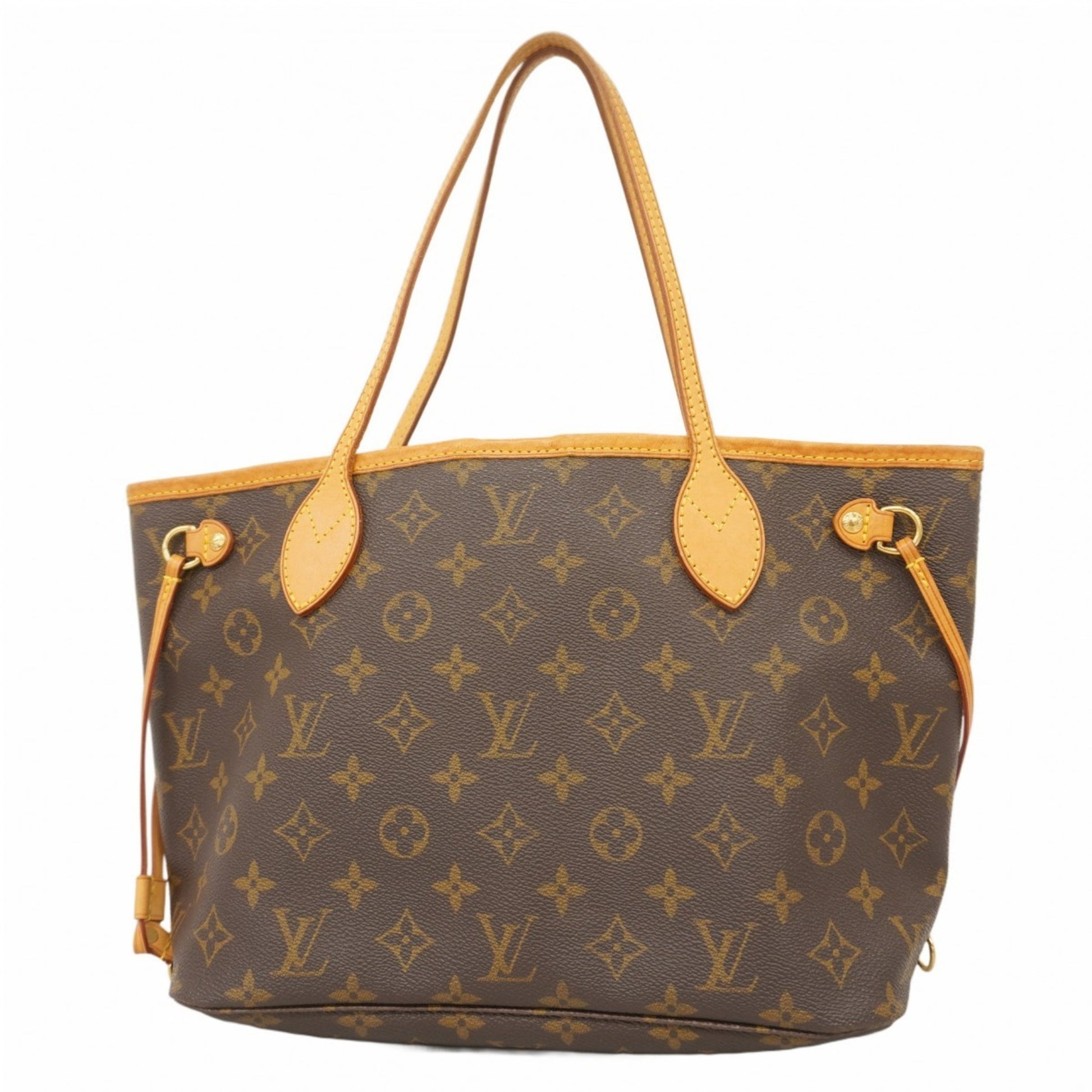 Louis Vuitton Neverfull PM, Brown, Canvas, tote