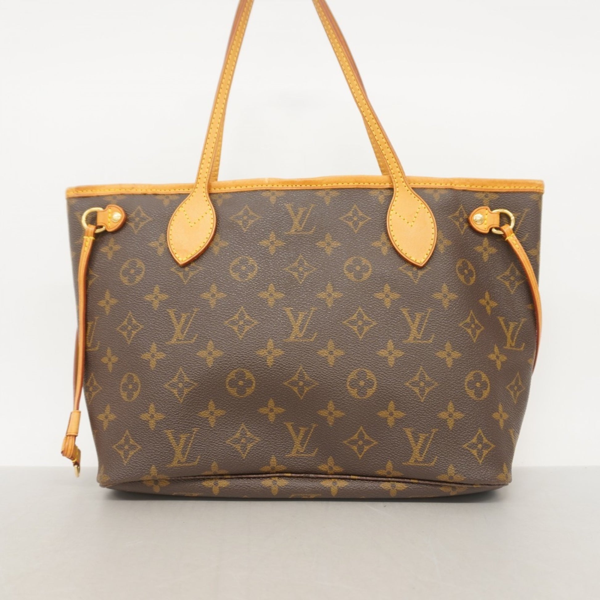 Louis Vuitton Neverfull PM, Brown, Canvas, tote