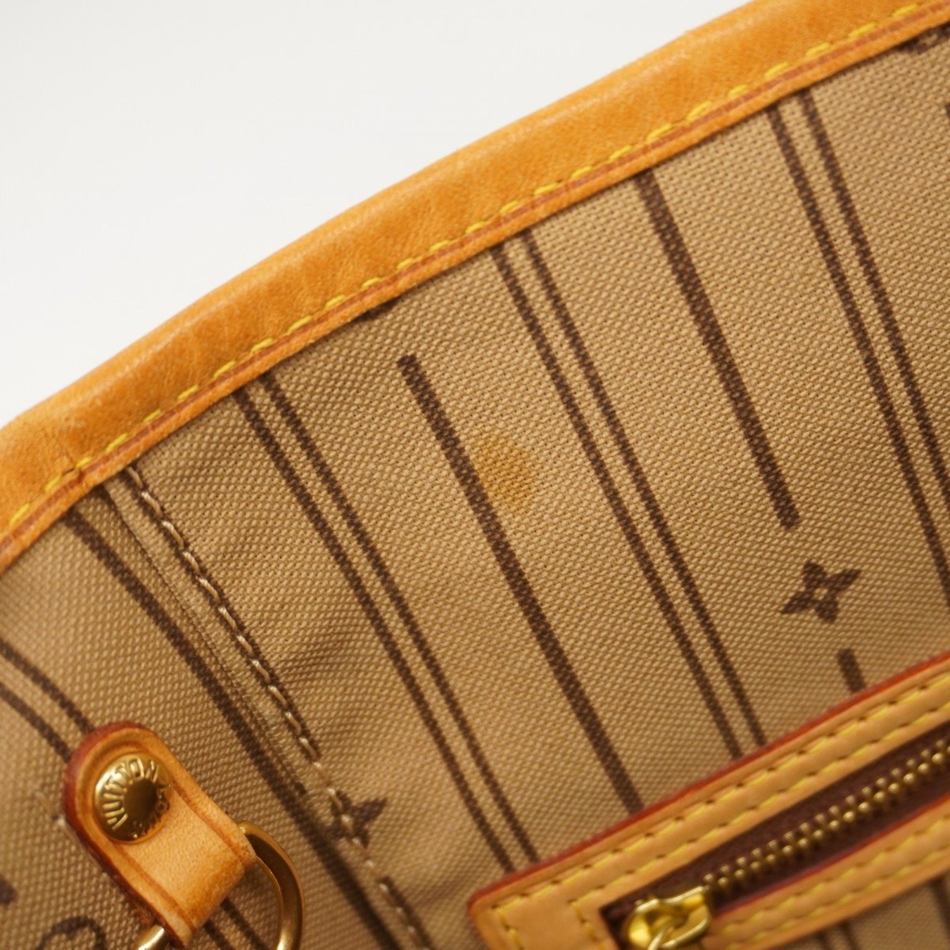 Louis Vuitton Neverfull PM, Brown, Canvas, tote