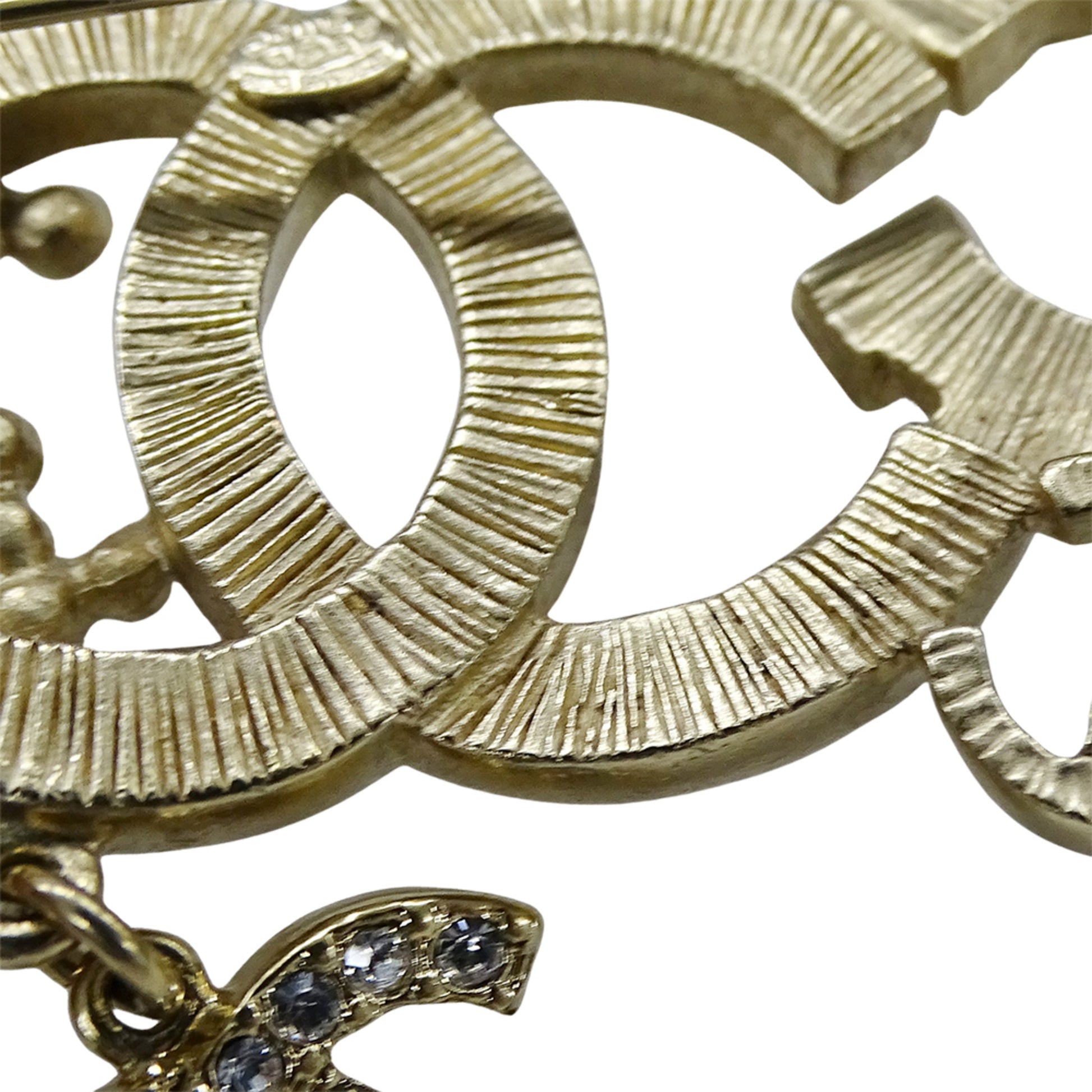 Chanel Coco Mark, Gold, Silver, brooch