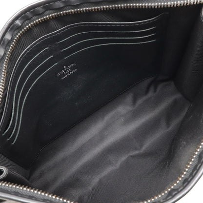 Louis Vuitton Pochette voyage, Black, Canvas, clutch