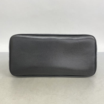 Chanel Coco Mark, Black, Leather, tote