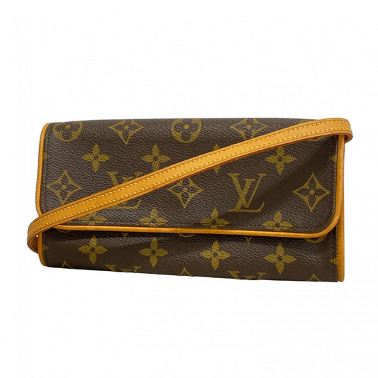 Louis Vuitton Twin, Brown, Canvas, clutch