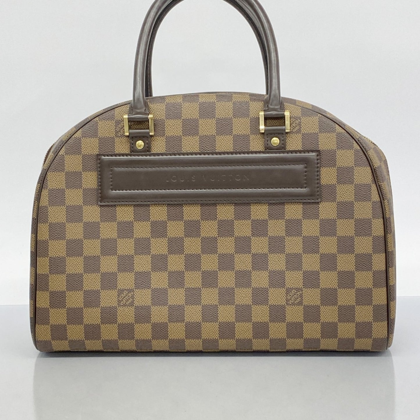 Louis Vuitton Nolita, Brown, Canvas, handbag