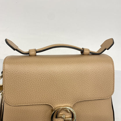 Gucci Interlocking G, Brown, Leather, handbag