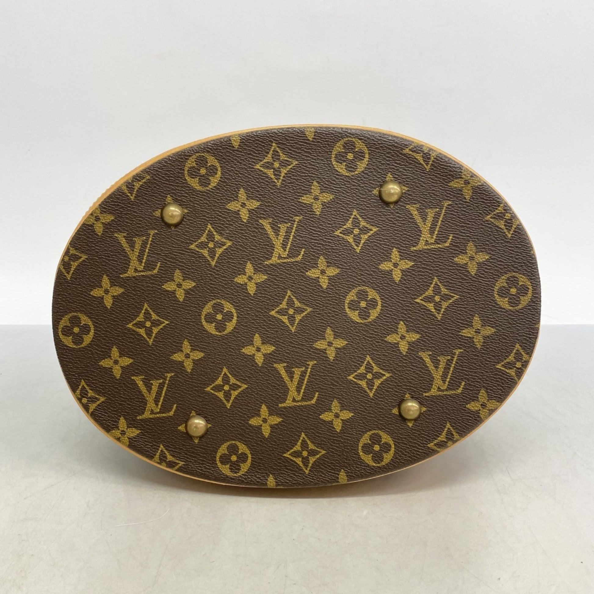 Louis Vuitton Bucket GM, Brown, Canvas, tote