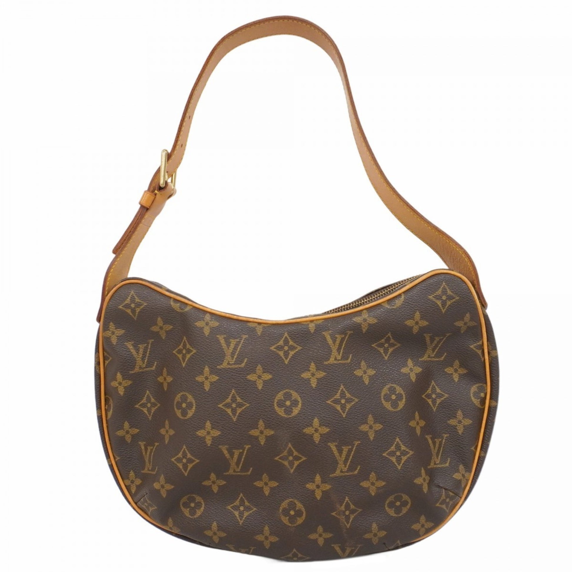 Louis Vuitton Croissant, Brown, Canvas, shoulder