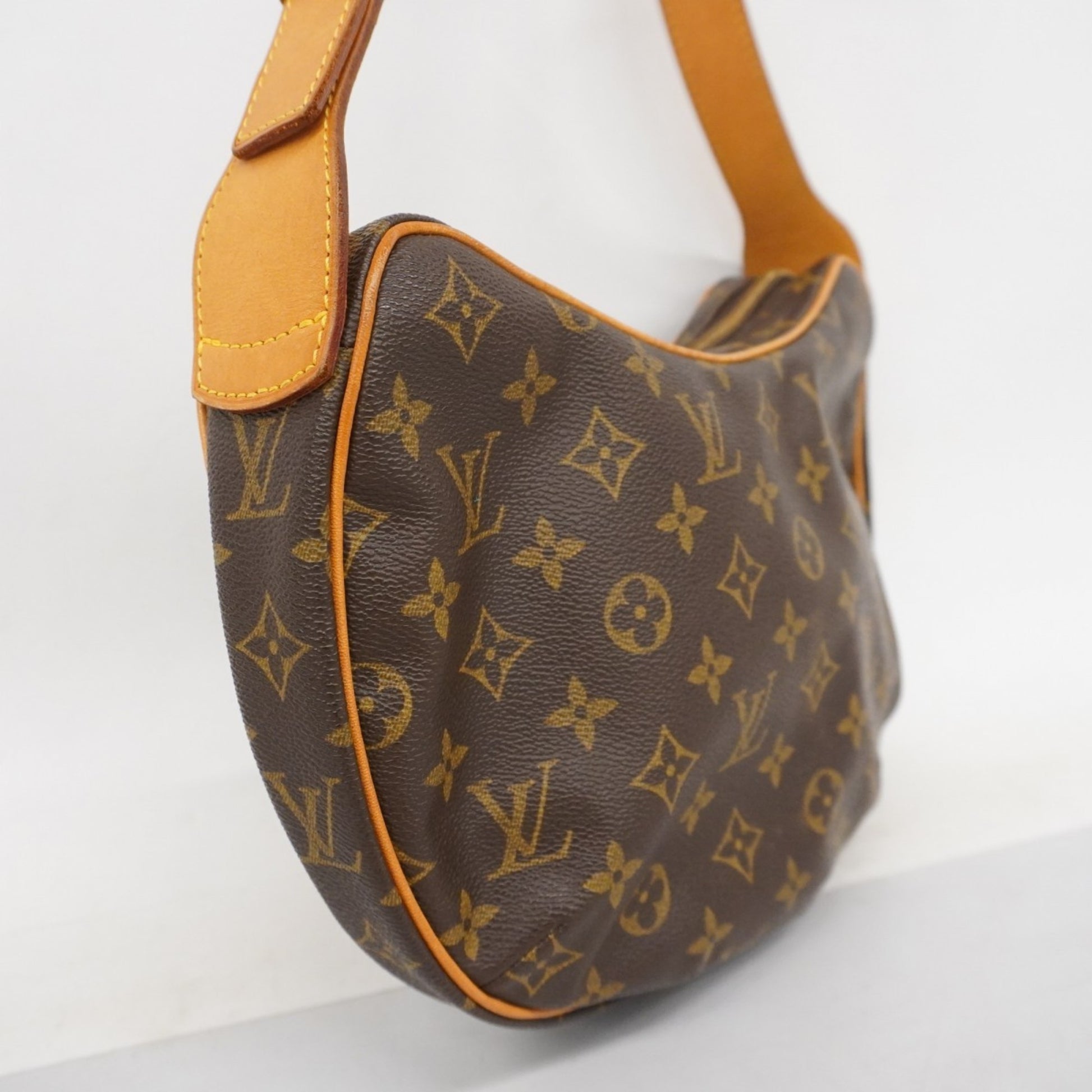 Louis Vuitton Croissant, Brown, Canvas, shoulder