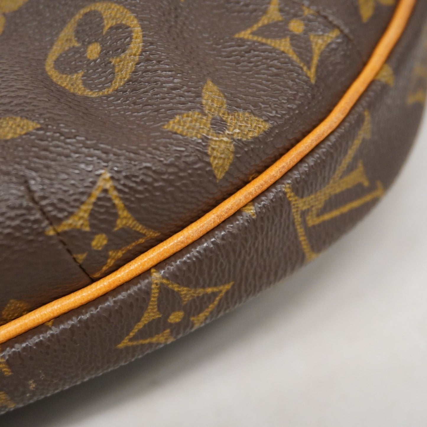 Louis Vuitton Croissant, Brown, Canvas, shoulder
