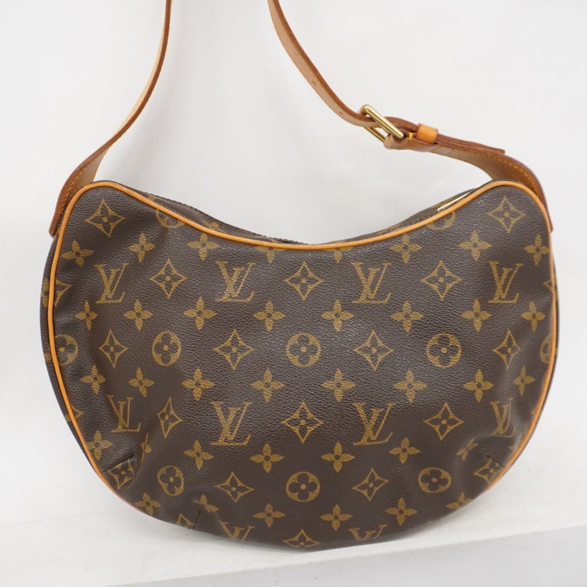 Louis Vuitton Croissant, Brown, Canvas, shoulder